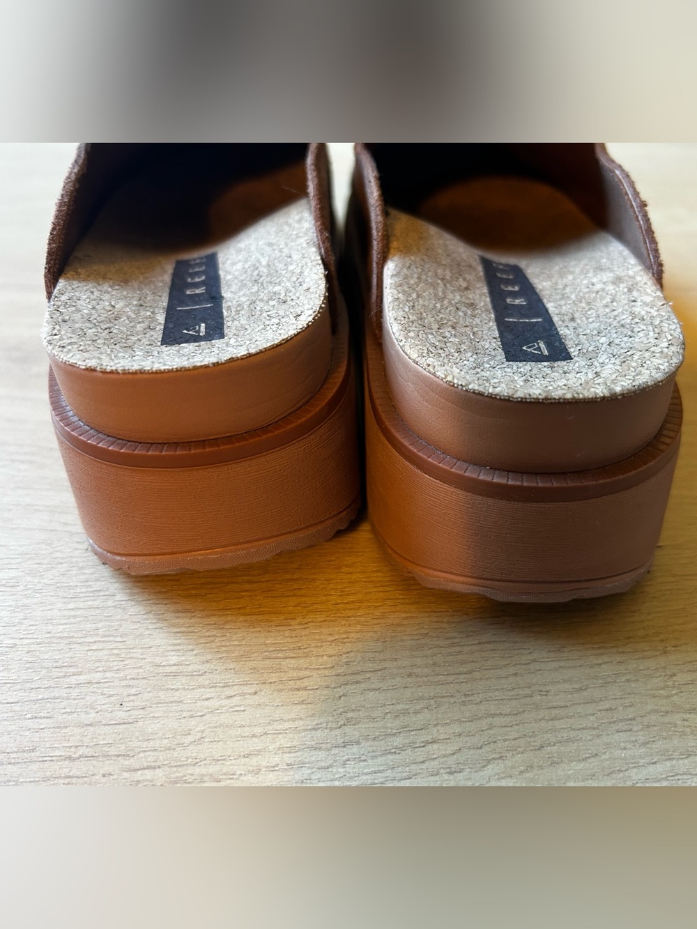 Reef Vista Skye Brown Suede Slip-On Mule Clogs Women’s Size 7 - Picture 3 of 7